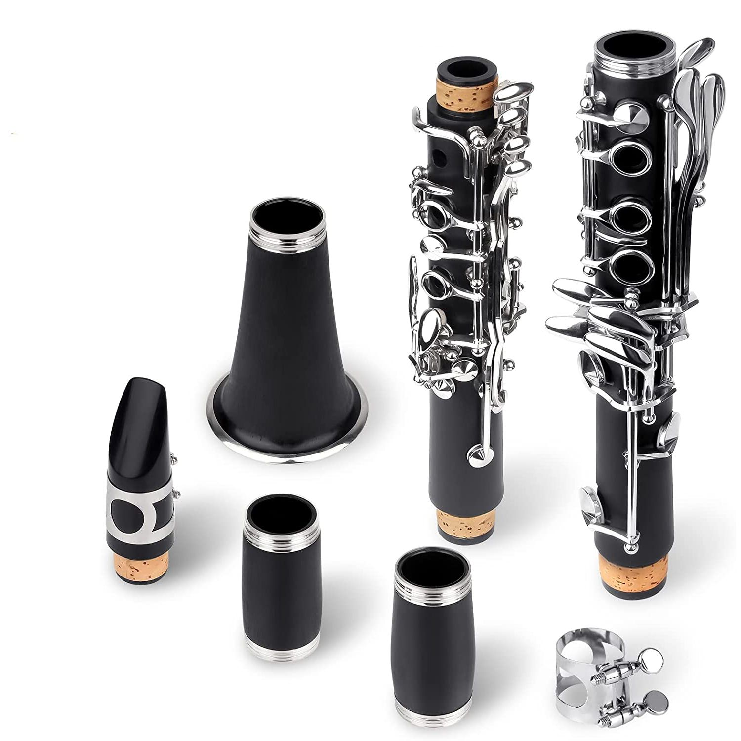 Clarinet IdeallStore®, Musical Virtue, 17 clape, 67 cm, negru, geanta inclusa fotografia produsului View 15 L