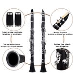 Clarinet IdeallStore®, Musical Virtue, 17 clape, 67 cm, negru, geanta inclusa fotografia produsului View 16 S