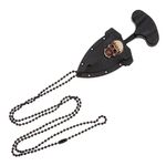 Cutit tactic de camping IdeallStore&reg;, Broken Death, 8 cm, negru, teaca inclusa fotografia produsului View 6 S