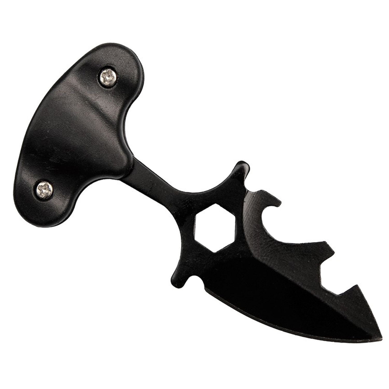 Cutit tactic de camping IdeallStore&reg;, Broken Death, 8 cm, negru, teaca inclusa fotografia produsului View 3 L