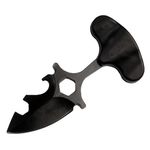 Cutit tactic de camping IdeallStore&reg;, Broken Death, 8 cm, negru, teaca inclusa fotografia produsului View 2 S