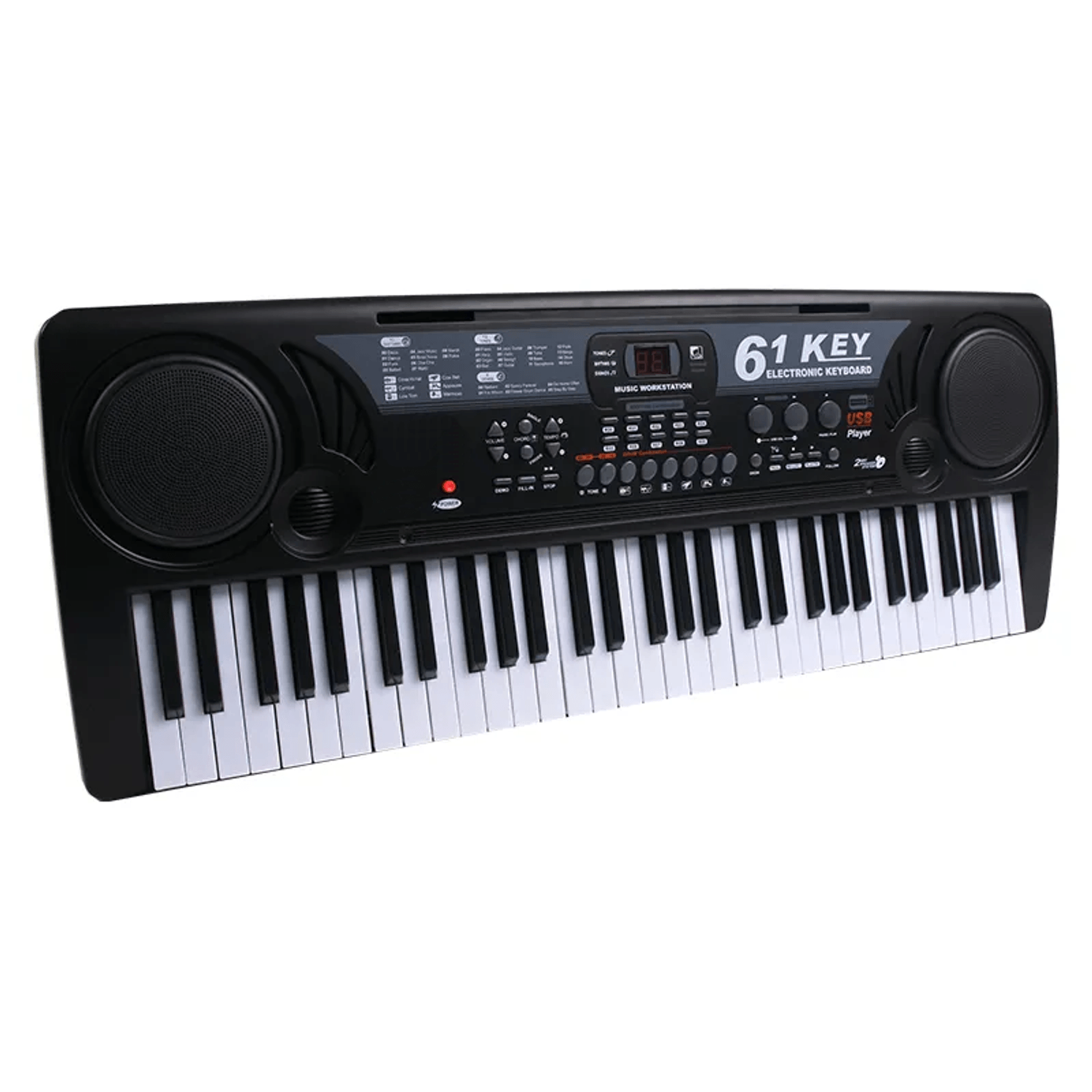 Orga electronica IdeallStore®, Schone Klange, intrare USB, mini-microfon, suport partitura inclus, negru fotografia produsului View 4 L