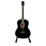 Chitara clasica IdeallStore&reg;, 95 cm, lemn, Clasic, negru, stativ inclus fotografia produsului