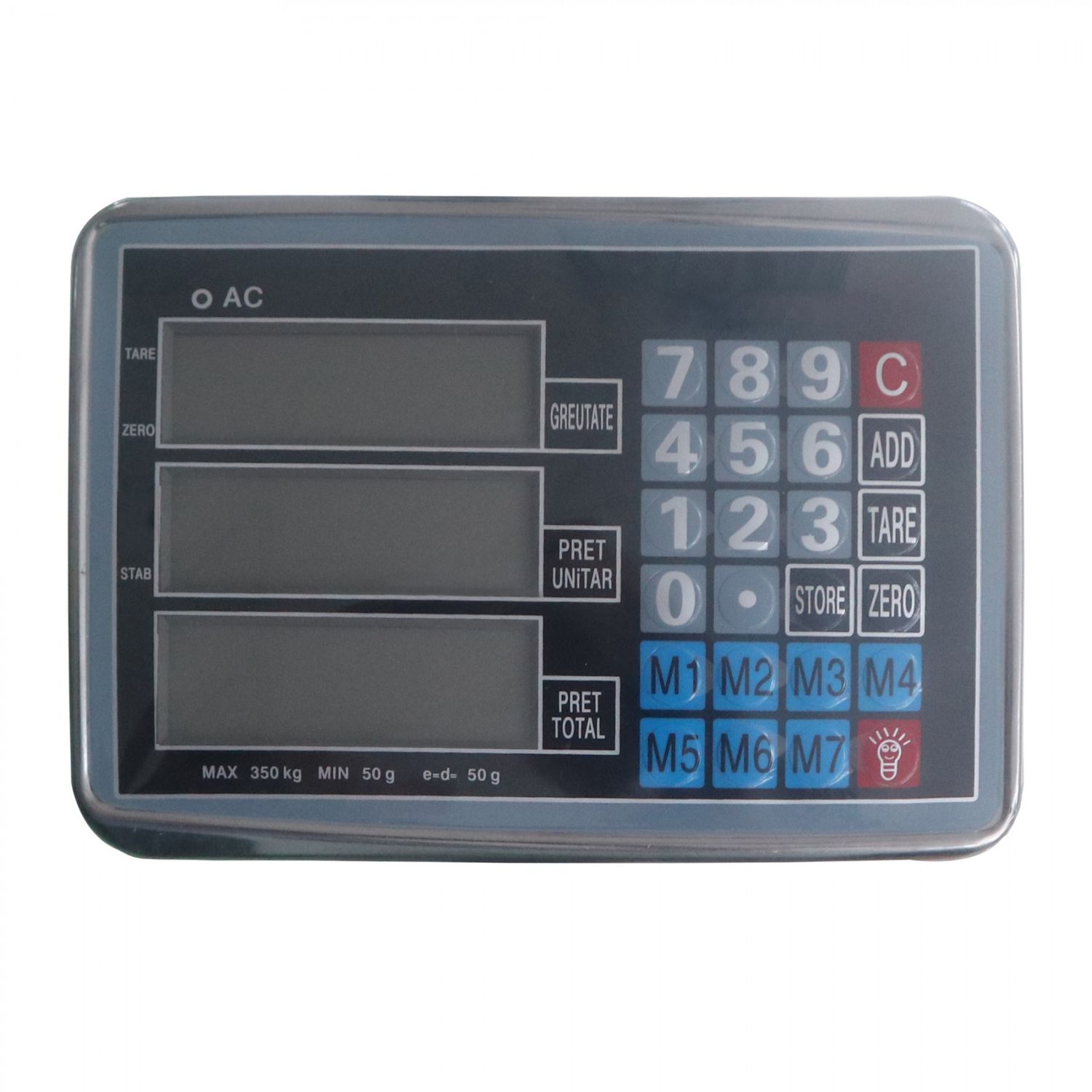 Cantar cu platforma IdeallStore®, brat rabatabil, display LCD, 500 kg, metalic, albastru fotografia produsului View 5 L