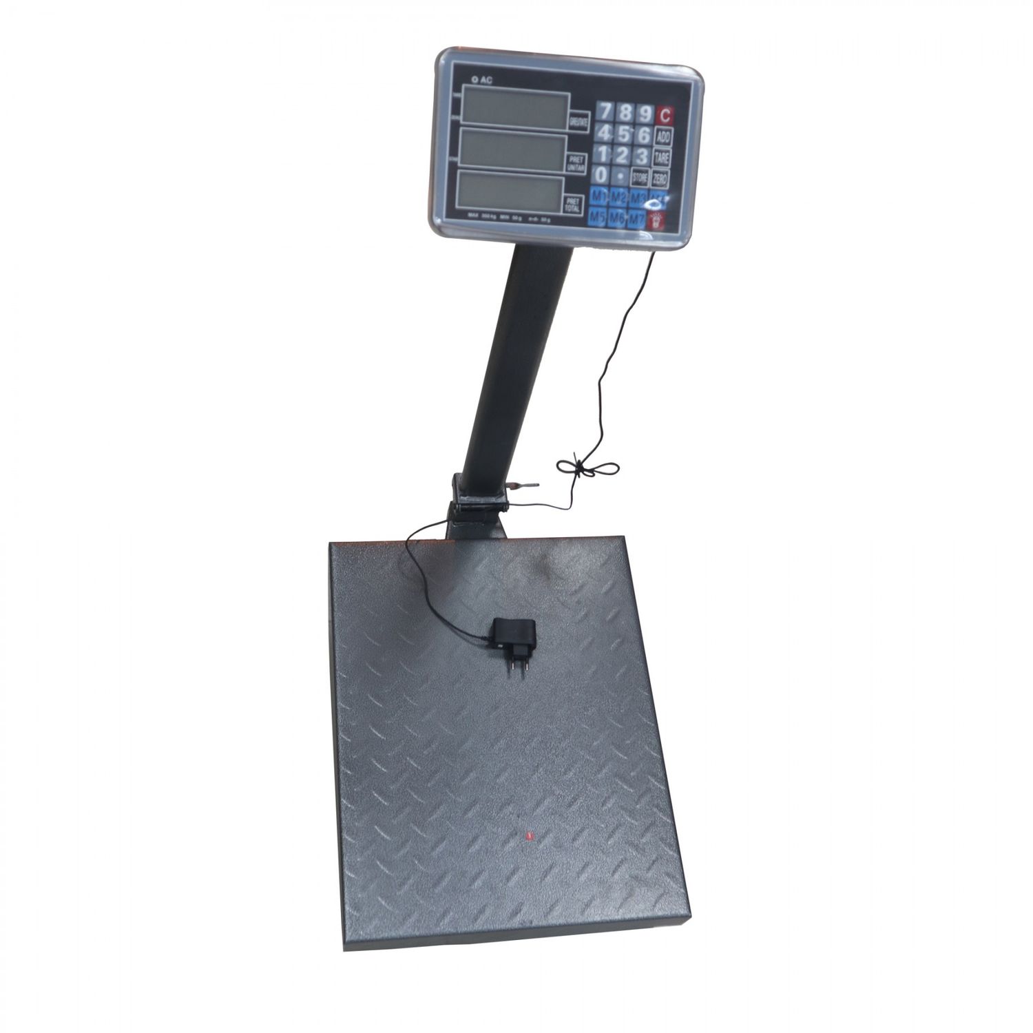 Cantar cu platforma IdeallStore®, brat rabatabil, display LCD, 500 kg, metalic, albastru fotografia produsului View 6 L