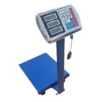 Cantar cu platforma IdeallStore®, brat rabatabil, display LCD, 500 kg, metalic, albastru fotografia produsului View 2 S