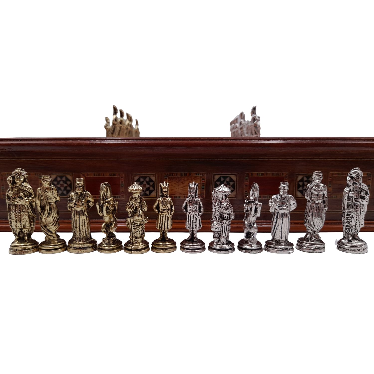 Joc sah IdeallStore&reg;, Chess Master, 30x30 cm, lemn, maro, geanta transport fotografia produsului View 10 L