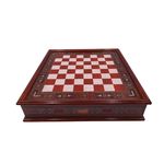 Joc sah IdeallStore&reg;, Chess Master, 30x30 cm, lemn, maro, geanta transport fotografia produsului View 2 S