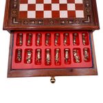 Joc sah IdeallStore&reg;, Chess Master, 30x30 cm, lemn, maro, geanta transport fotografia produsului View 6 S