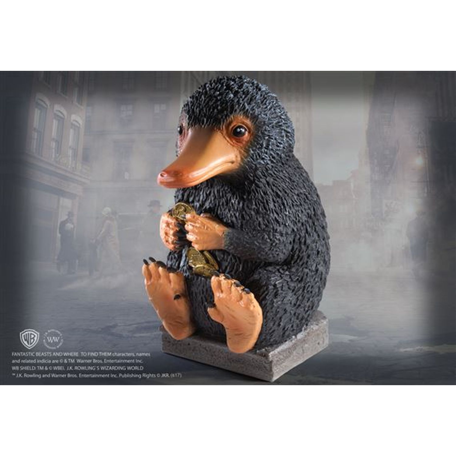 Figurina de colectie IdeallStore&reg;, Magical NIffler, 16 cm, suport sticla inclus fotografia produsului View 3 L