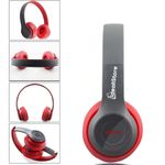 Casti bluetooth IdeallStore&reg; wireless, Street Style, 5.0, compatibile iOS si Android, gri fotografia produsului View 3 S