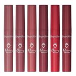 Set 6 rujuri lichide mate, Makeup, Matte, Strawberry, 02 fotografia produsului