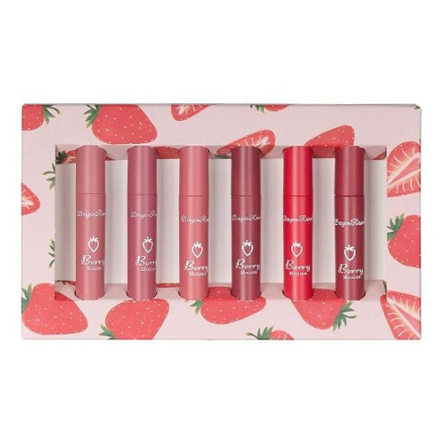 Set 6 rujuri lichide mate, Makeup, Matte, Strawberry, 02 fotografia produsului View 4 L