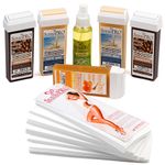 Kit epilare ceara consumabile 5 rezerve ceara+benzi+ulei fotografia produsului
