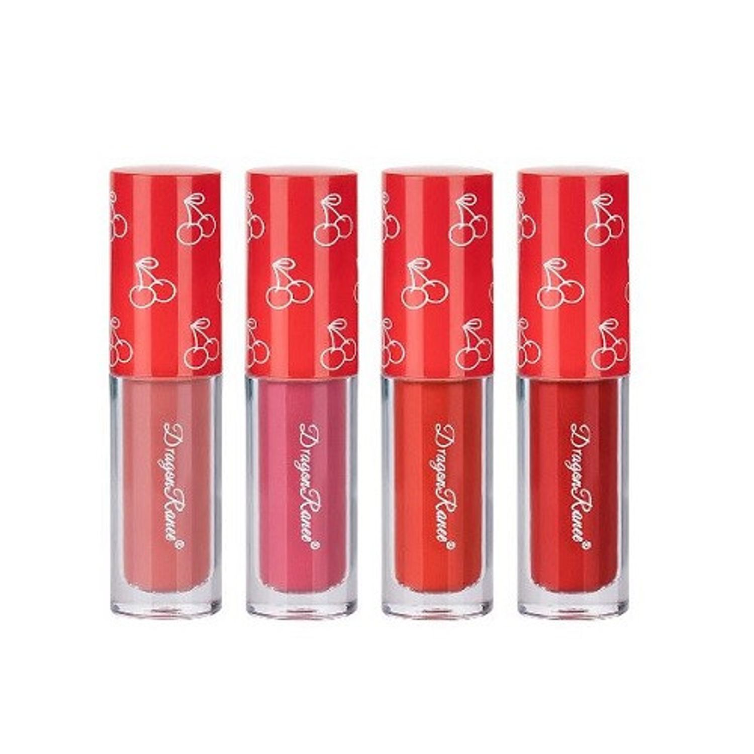 Set 4 rujuri lichide mate, Makeup, Cherry, Mini fotografia produsului View 3 L