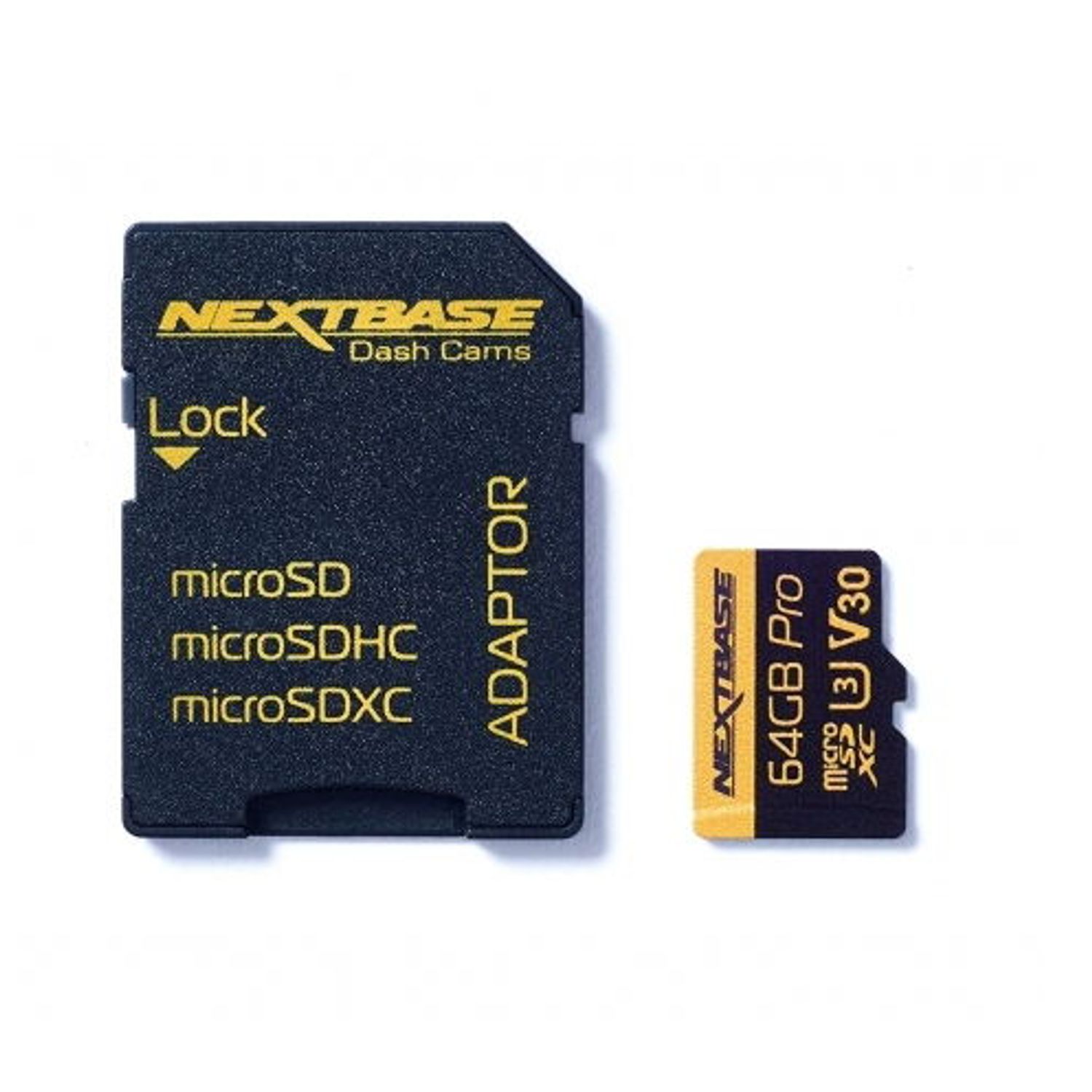 Card de memorie Nextbase microSD 64GB U3 +  adaptor fotografia produsului