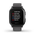 Ceas activity outdoor tracker Garmin Venu SQ, Bluetooth, Rezistenta la apa 5 ATM, GPS (Gri) fotografia produsului View 2 S