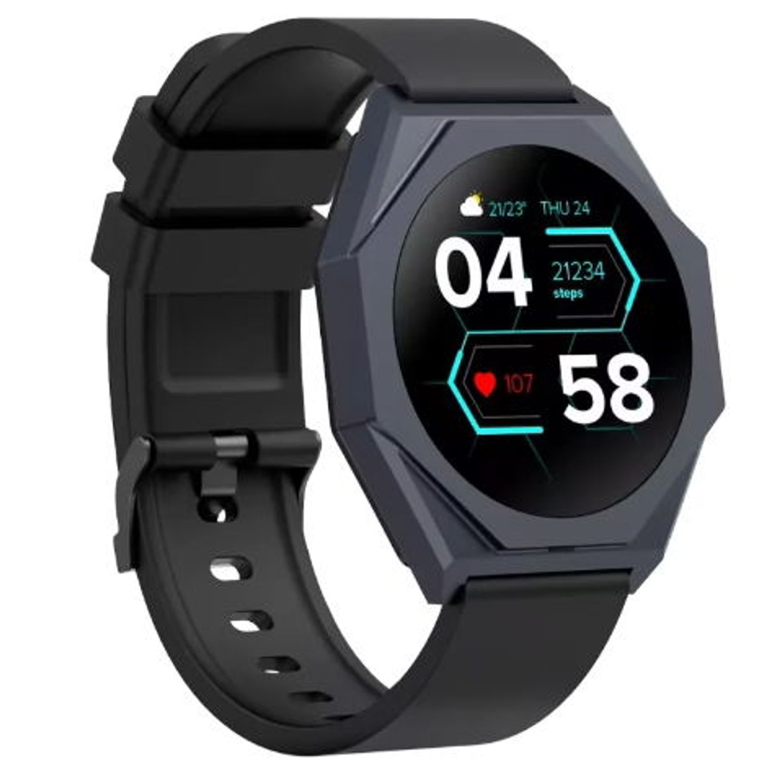 Smartwatch Canyon Otto SW-86, LCD 1.3", Bluetooth (Negru) fotografia produsului View 3 L