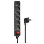 Prelungitor Hama 137265, 6 prize, 3m (Negru) fotografia produsului
