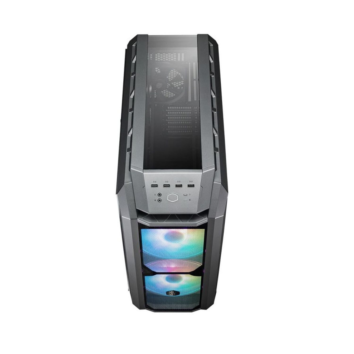 Carcasa Cooler Master MasterCase H500P,  Middle Tower, ARGB, Tempered glass (Negru) fotografia produsului View 6 L