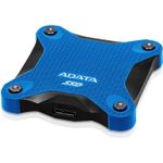 SSD Extern Adata SD600Q, 240GB, USB 3.1 (Albastru) fotografia produsului View 3 S