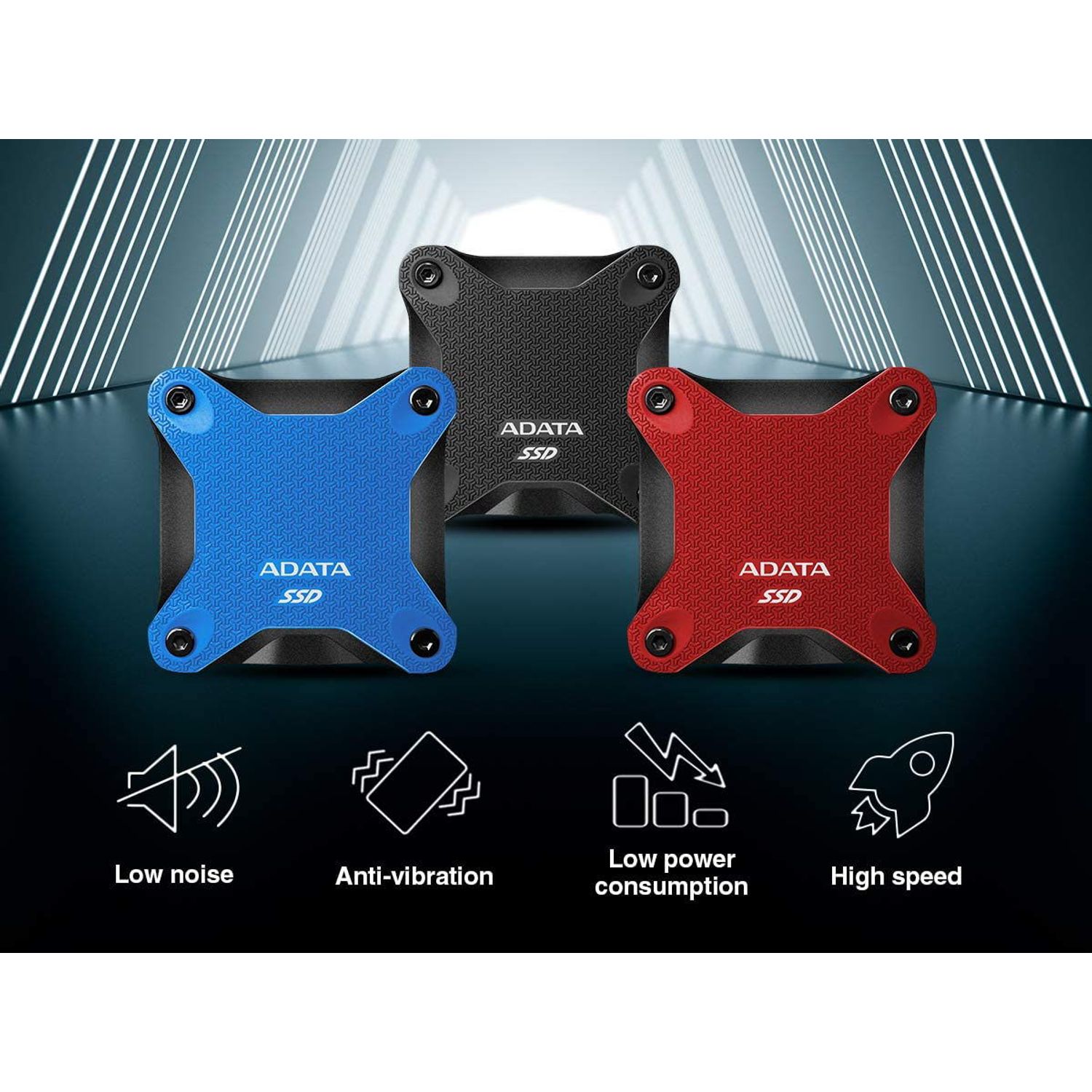 SSD Extern Adata SD600Q, 240GB, USB 3.1 (Albastru) fotografia produsului View 4 L