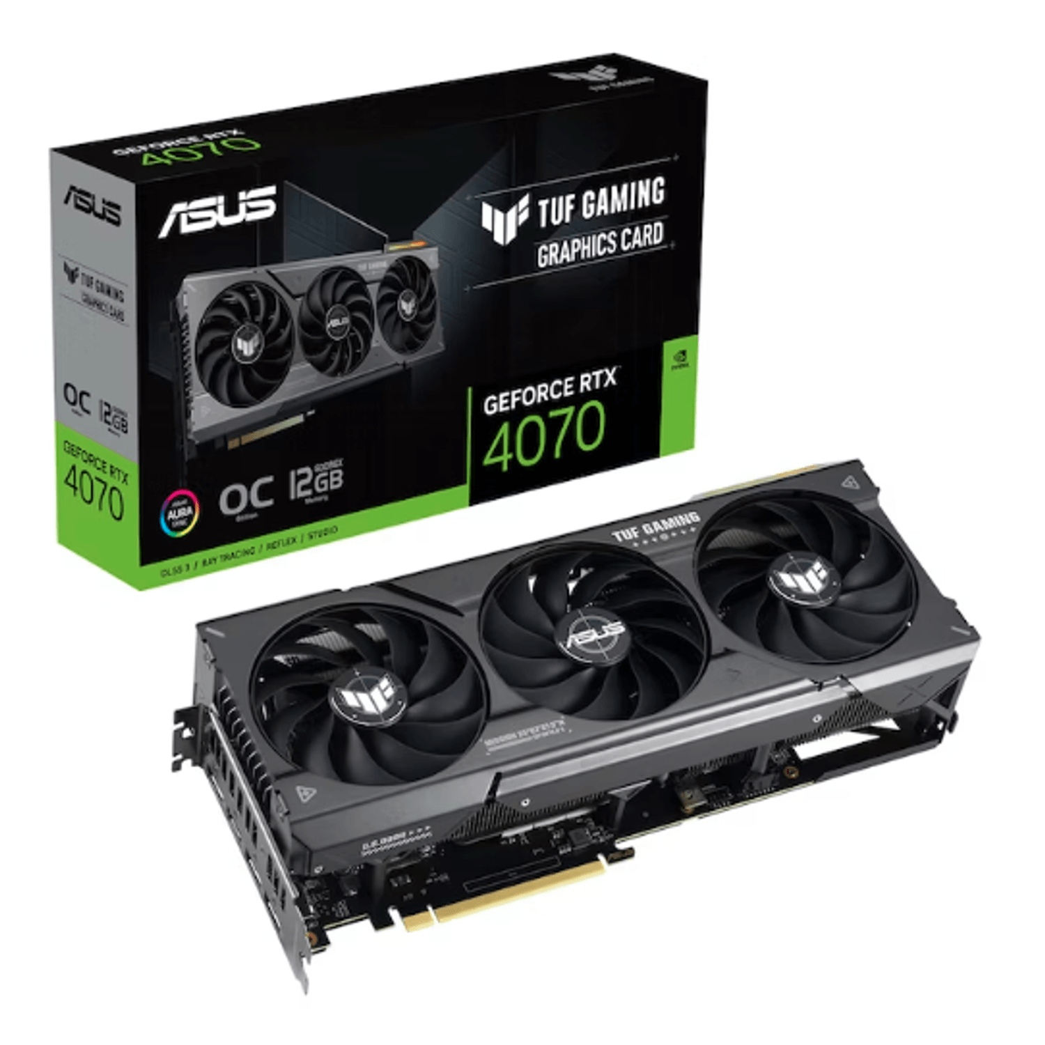 Placa video ASUS GeForce RTX 4070 TUF GAMING OC 12GB GDDR6X 192-bit fotografia produsului