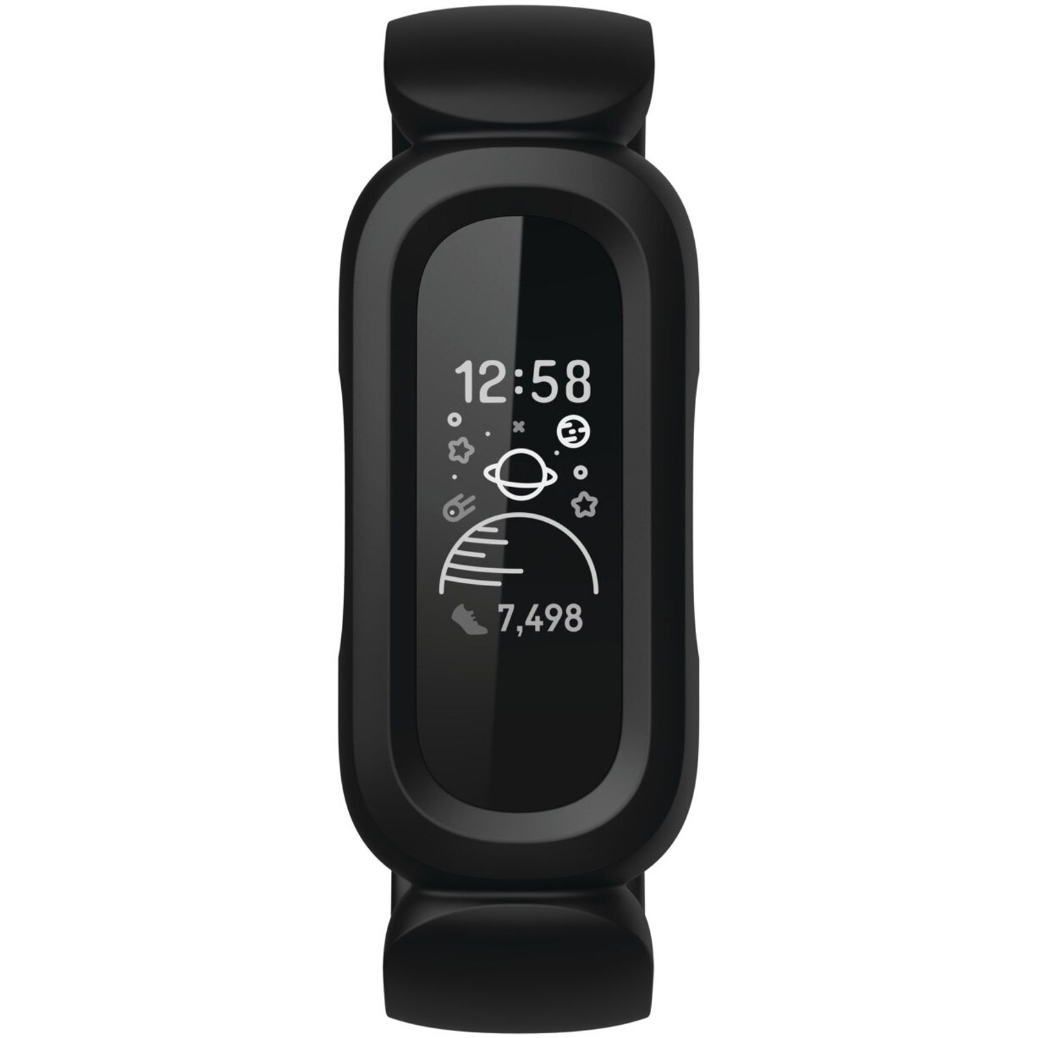 Bratara fitness Fitbit Ace 3 Kids, Black/Racer Red fotografia produsului View 5 L