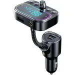 Modulator FM Bluetooth Serioux ABFM67, USB Type-C, USB 2.4A, AUX, RGB fotografia produsului