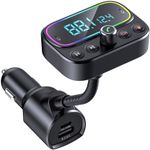 Modulator FM Bluetooth Serioux ABFM67, USB Type-C, USB 2.4A, AUX, RGB fotografia produsului View 2 S