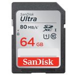 Card de memorie SanDisk Ultra SDXC, 64 GB, Clasa 10 fotografia produsului