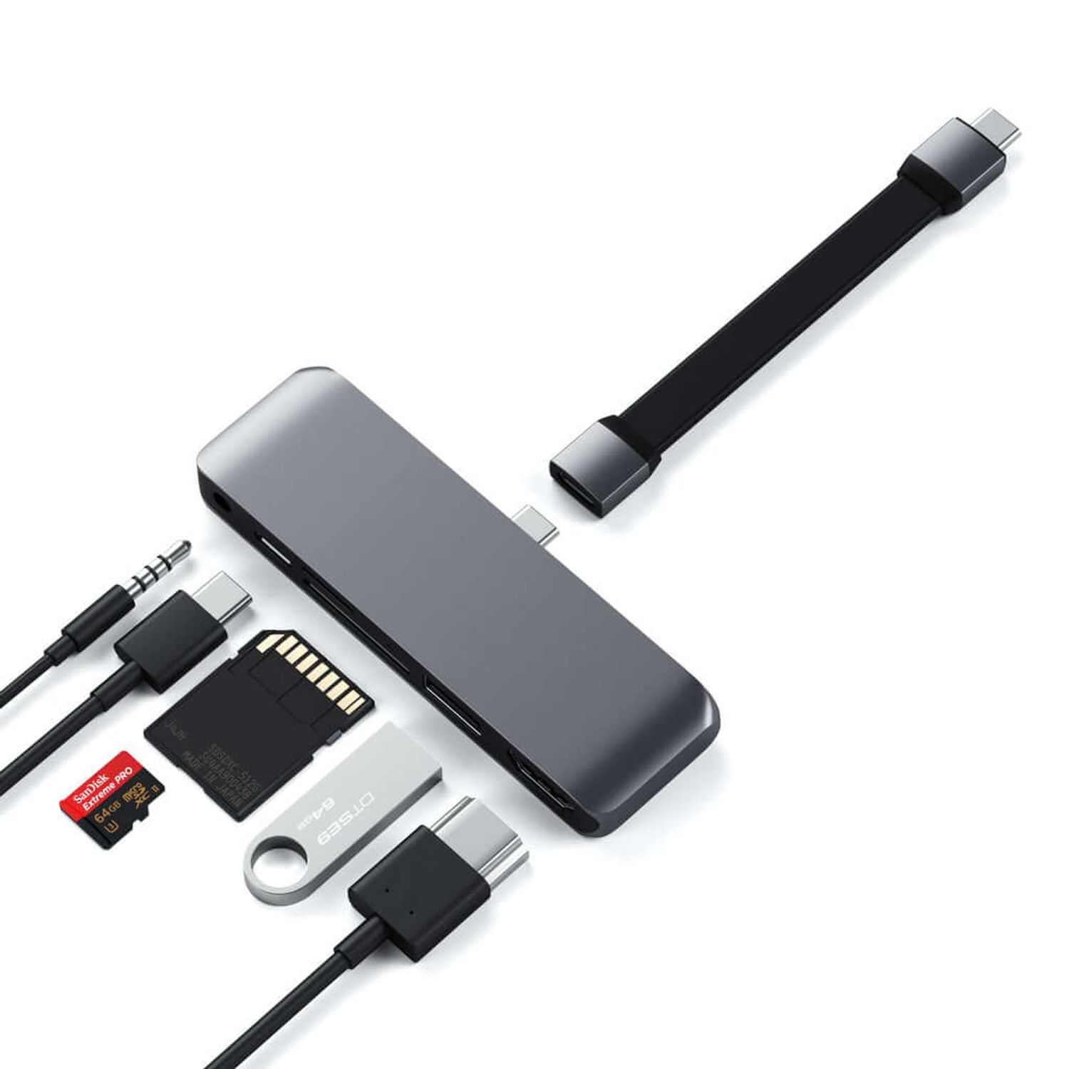 Adaptor pentru Tableta Ipada, USB-C Mobile PRO Hub SD fotografia produsului View 3 L