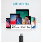 Cablu de date Anker PowerLine Select+ USB-C - Lightning, MFi 1.8m (Alb) fotografia produsului View 3 S