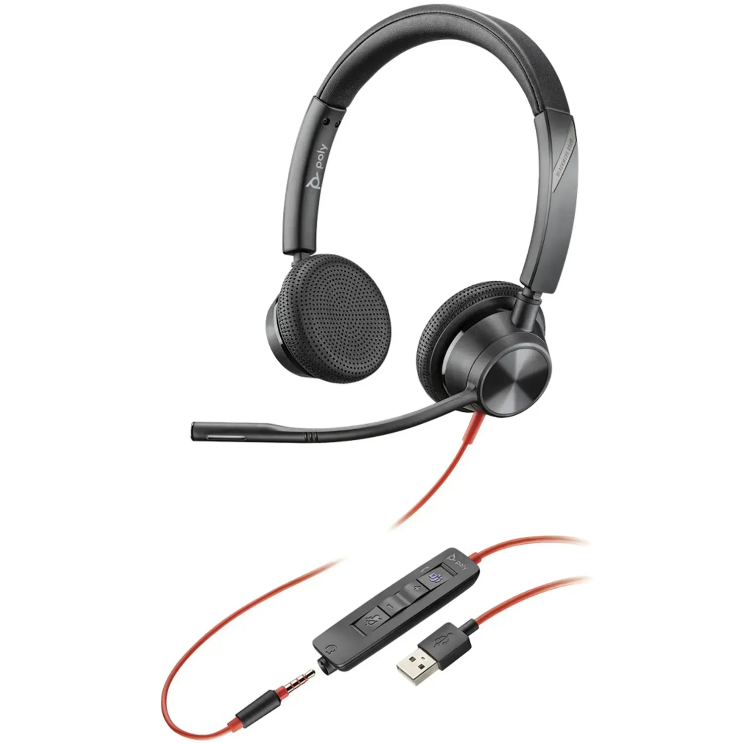Casti Poly  Blackwire C3325-M USB-A Binaural, Microfon (Negru) fotografia produsului