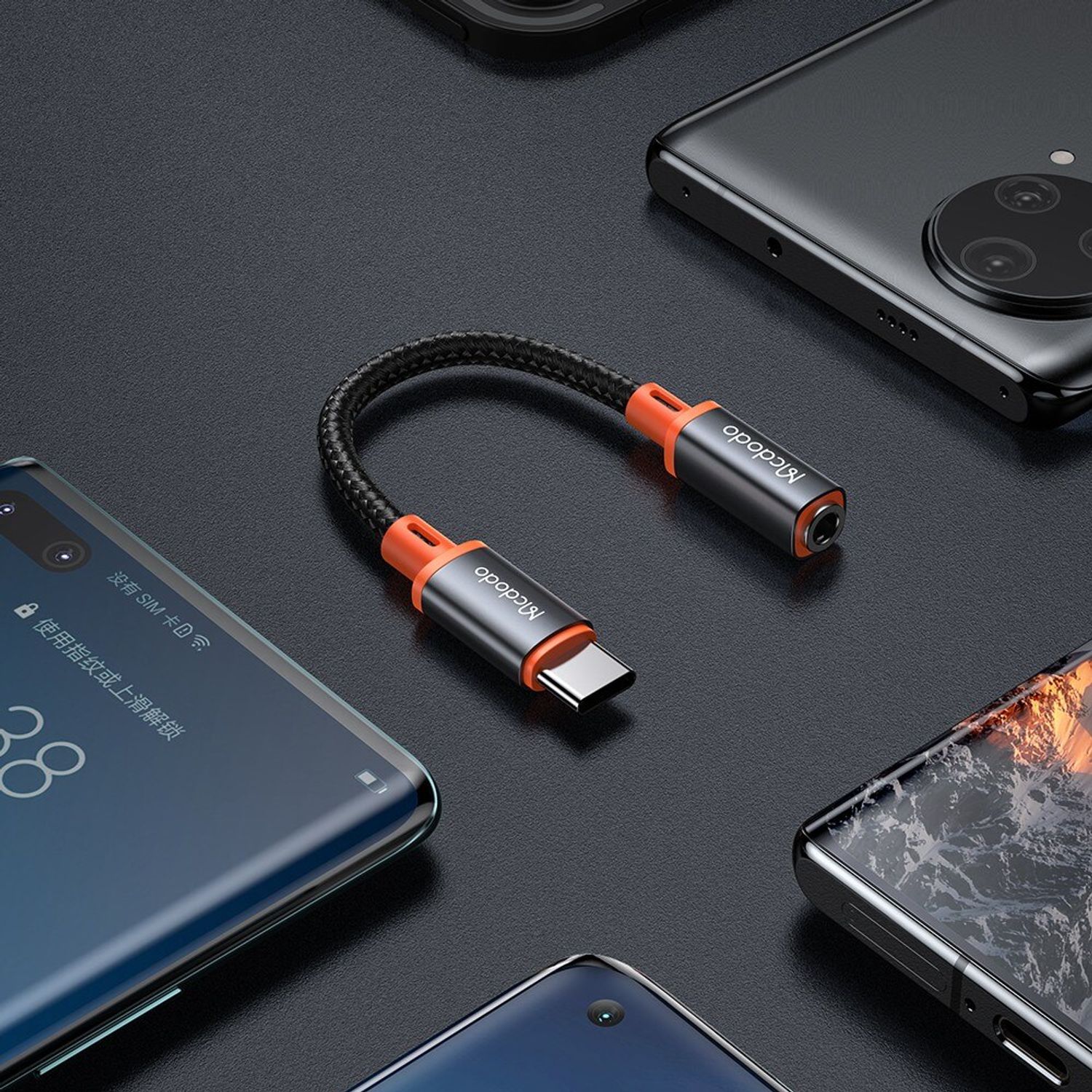Adaptor pentru telefon Mcdodo, seria Castle, USB-C la mini jack, DAC fotografia produsului View 11 L