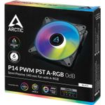 Ventilator Arctic P14 PWM PST aRGB, 140 mm, 1900 rpm (Negru) fotografia produsului View 4 S