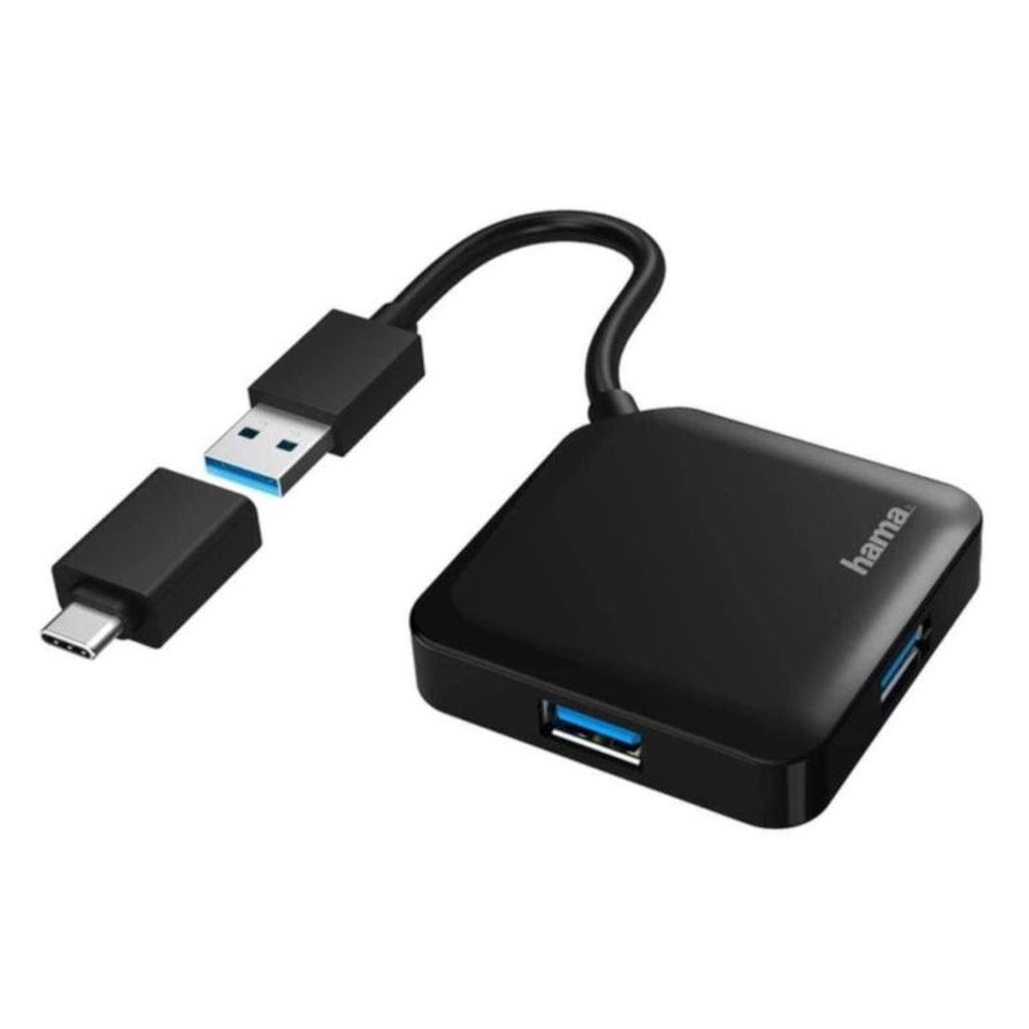 Hub USB Hama 200116, 2 x USB 3.0 (Negru) fotografia produsului