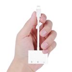 Adaptor STAR THT-008-1, Lightning - 2 x Jack 3.5mm/Lightning (Alb) fotografia produsului View 2 S