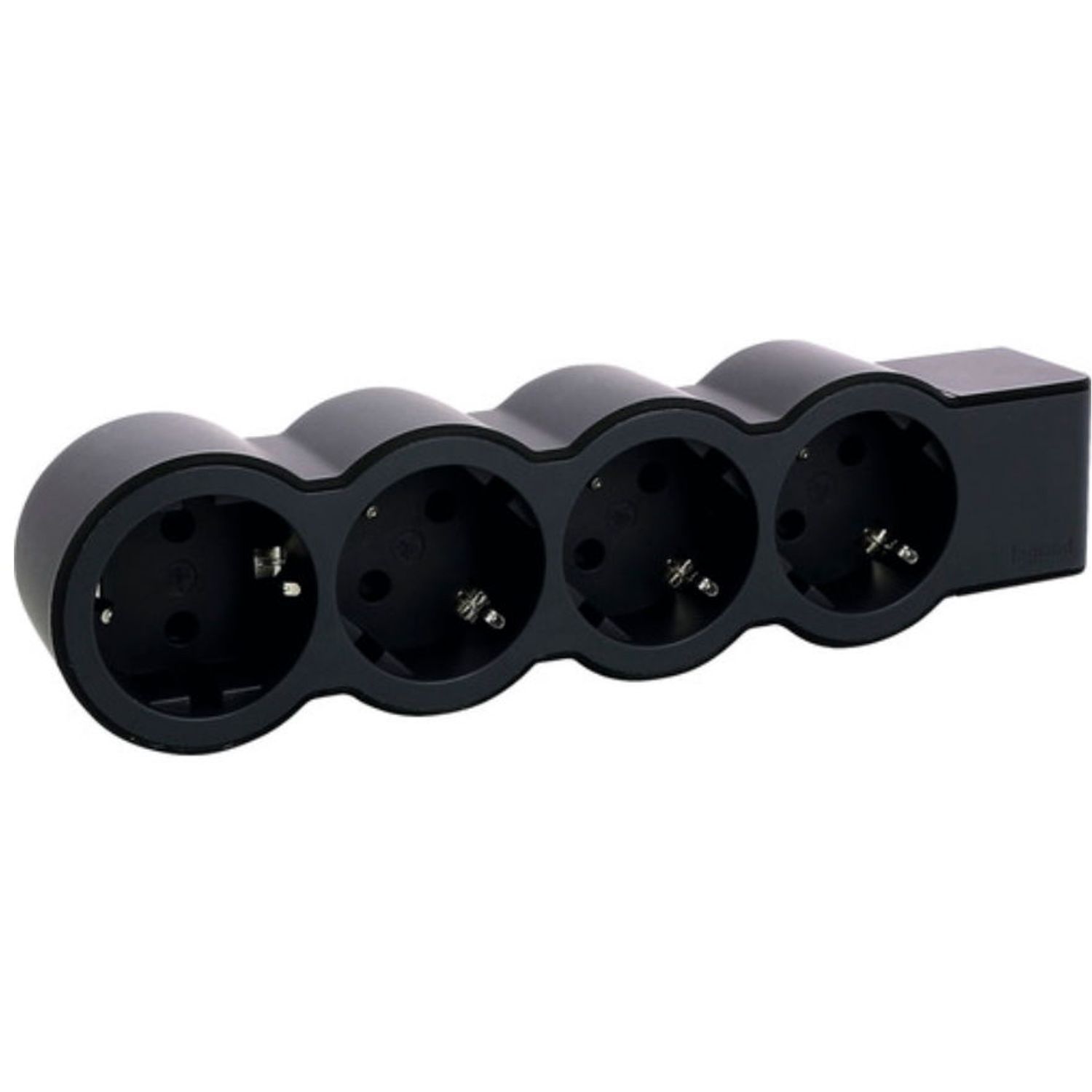 Bloc multipriza LEGRAND L694576, 4 Prize, Schuko (Negru) fotografia produsului View 3 L