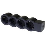 Bloc multipriza LEGRAND L694576, 4 Prize, Schuko (Negru) fotografia produsului
