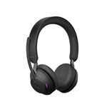 Casti cu microfon Jabra Evolve2 65 MS Stereo, Bluetooth, Statie de incarcare, USB Type-C (Negru) fotografia produsului View 3 S