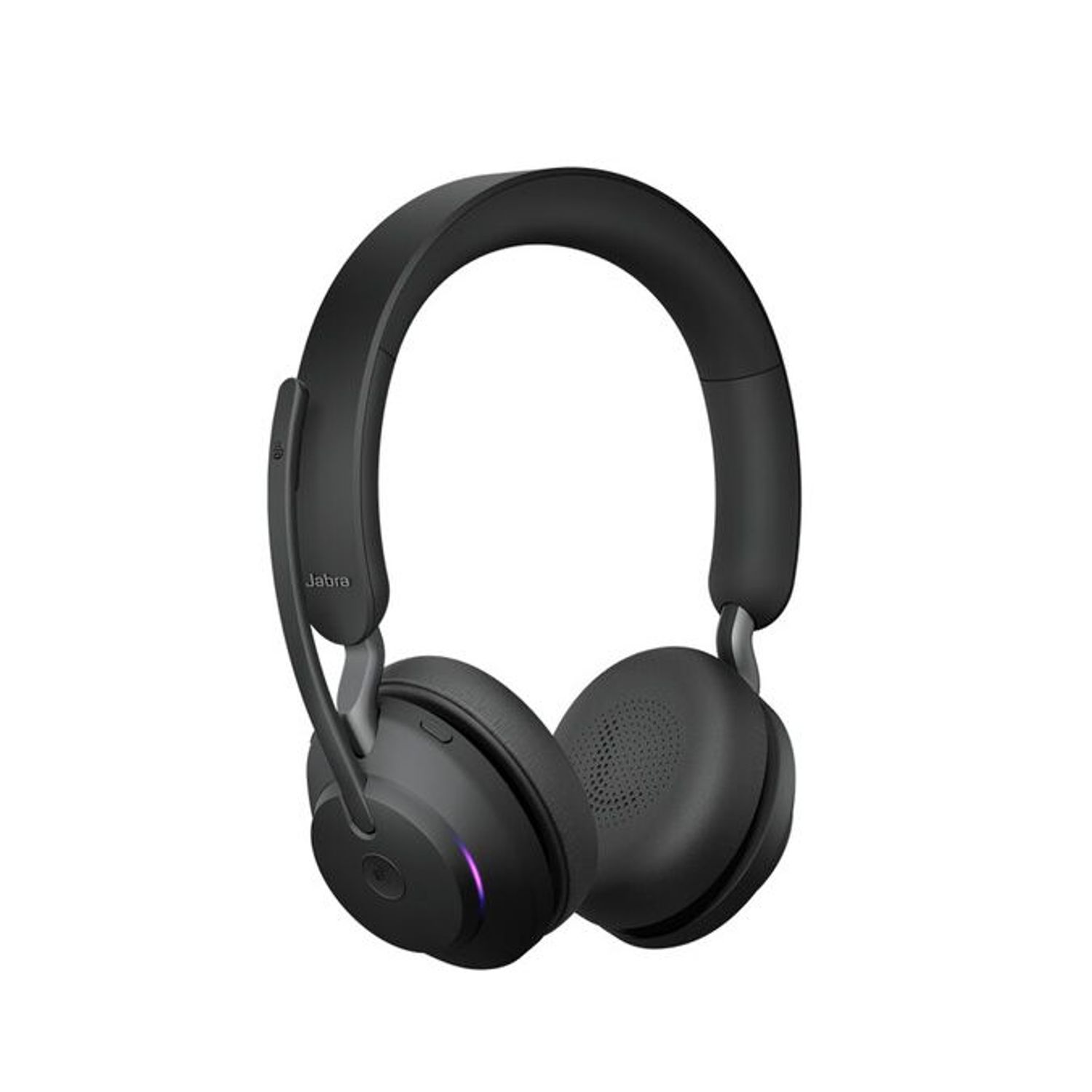 Casti cu microfon Jabra Evolve2 65 MS Stereo, Bluetooth, Statie de incarcare, USB Type-C (Negru) fotografia produsului View 3 L