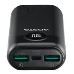 Acumulator extern ADATA AP10000QCD-DGT-CBK, 10000mAh, Quick Charge (Negru) fotografia produsului View 4 S
