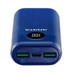 Acumulator extern ADATA AP10000QCD-DGT-CDB, 10000mah, 2 x USB A (Albastru) fotografia produsului View 4 S