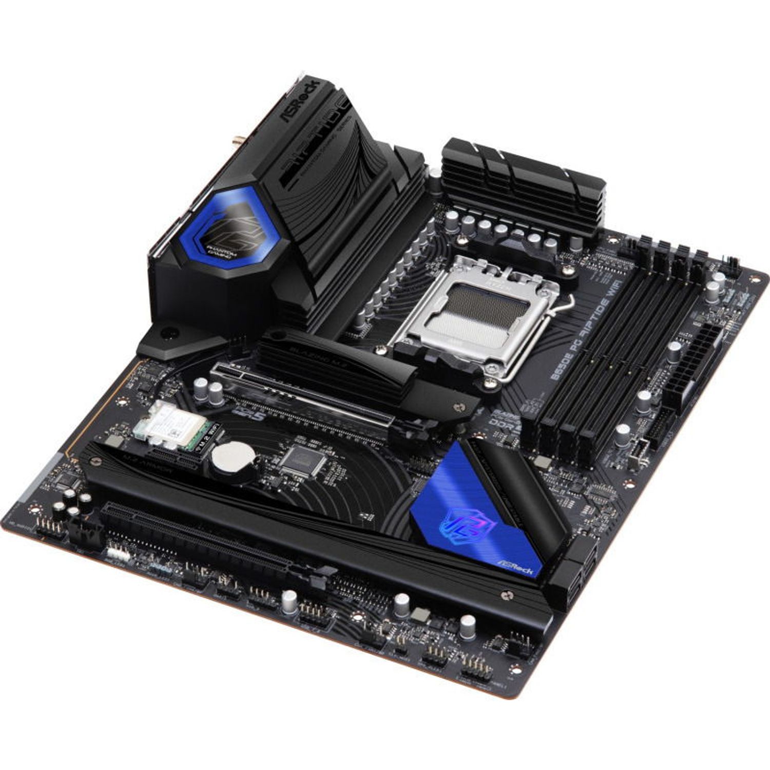 Placa de baza ASRock B650E PG RIPTIDE WIFI, AM5, AMD B650, ATX fotografia produsului View 4 L