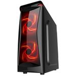 Carcasa Floston RED FIRE (Negru) fotografia produsului View 3 S