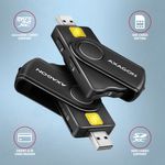 Cititor SIM Axagon Smart Card PocketReader, CRE-SMP2A, USB 2.0 fotografia produsului View 3 S