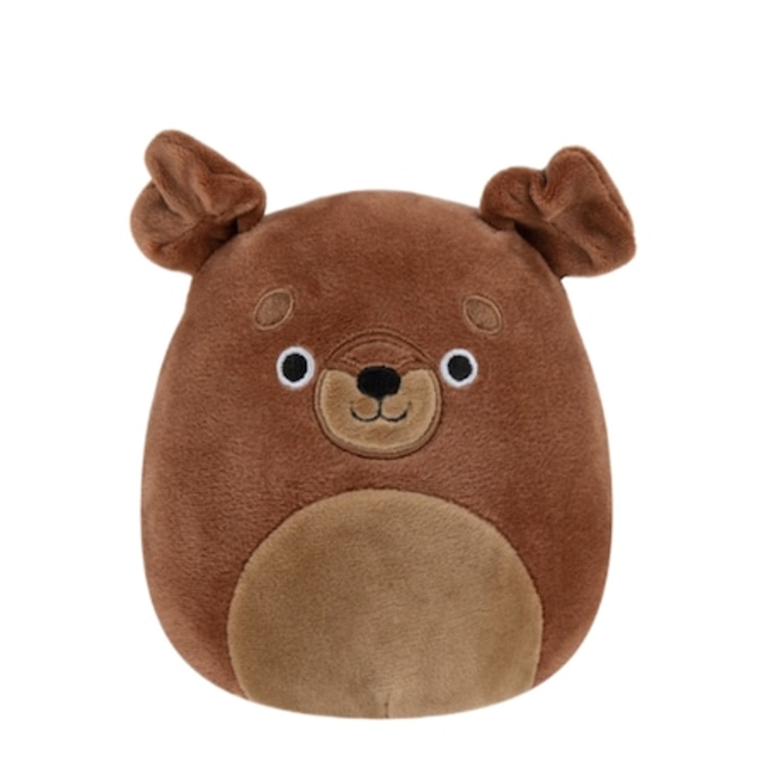 Jucarie de plus Squishmallows, Catelusul Flaxy, 20 cm, maro fotografia produsului