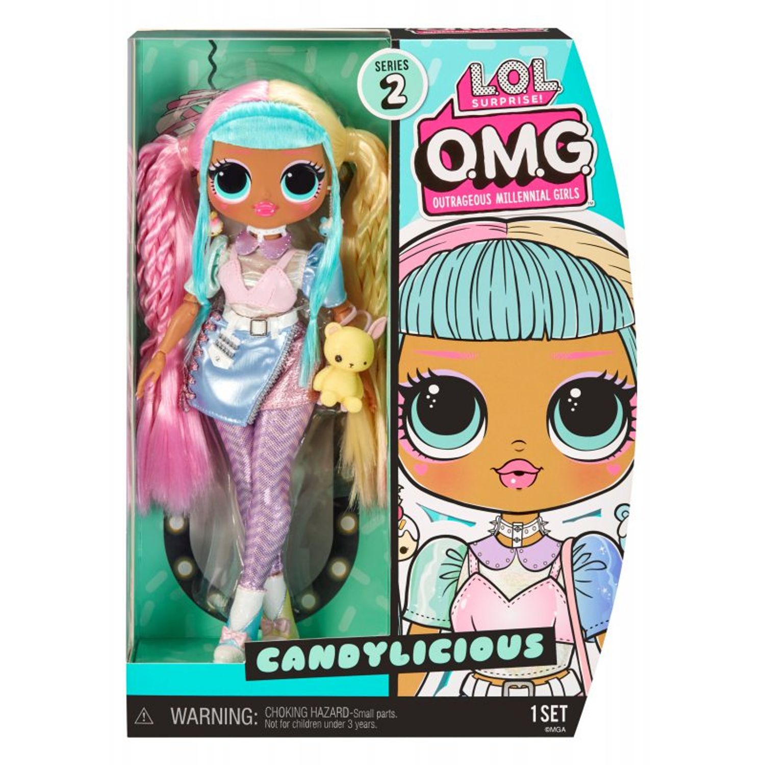 Papusa LOL Surprise OMG Candylicious Series 2 Basic, 26 cm fotografia produsului