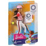 Papusa Barbie Softball Tokyo 2020 fotografia produsului